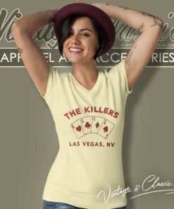 The Killers Playing Cards Las Vegas V Neck TShirt