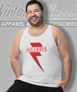 The Killers Rock Band Red Bolt Tank Top Racerback