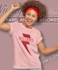 The Killers Rock Band Red Bolt Women TShirt