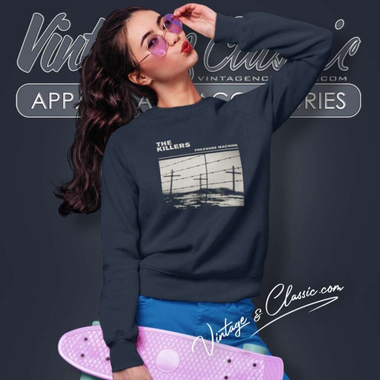 The Killers Shirt Pressure Machine Barbed Wire Sweatshirt The Killers Shirt Pressure Machine Barbed Wire Sweatshirt