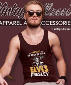 The King Of Rock And Roll Elvis Presley Tank Top Racerback