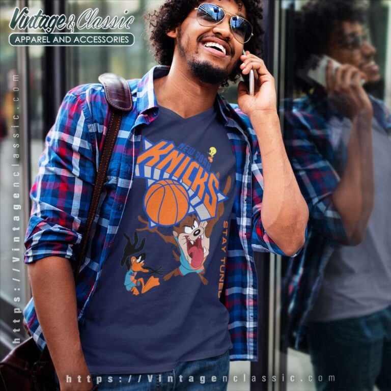 The Knicks X Space Jam V Neck TShirt The Knicks X Space Jam V Neck TShirt