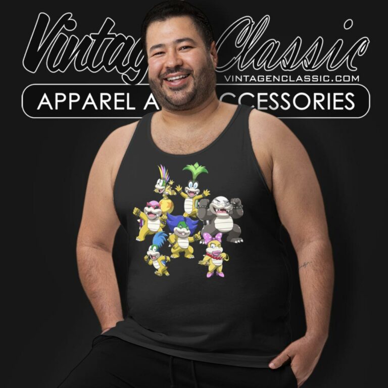 The Koopalings Mario Graphic Tank Top Racerback The Koopalings Mario Graphic Tank Top Racerback