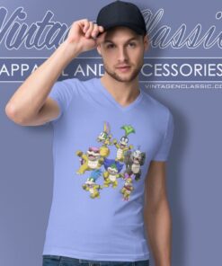 The Koopalings Mario Graphic V Neck TShirt