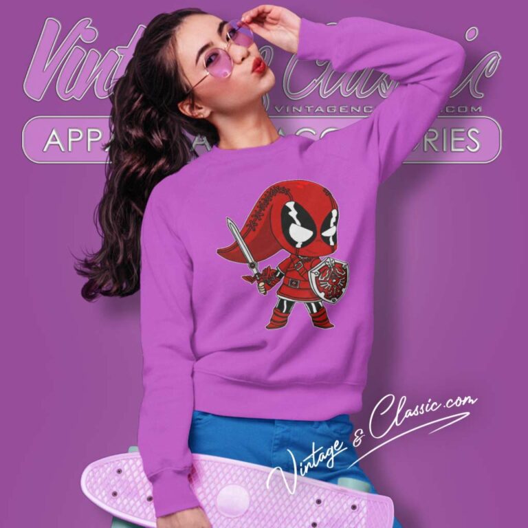 The Legend Of Zelda Deadpool Sweatshirt The Legend Of Zelda Deadpool Sweatshirt