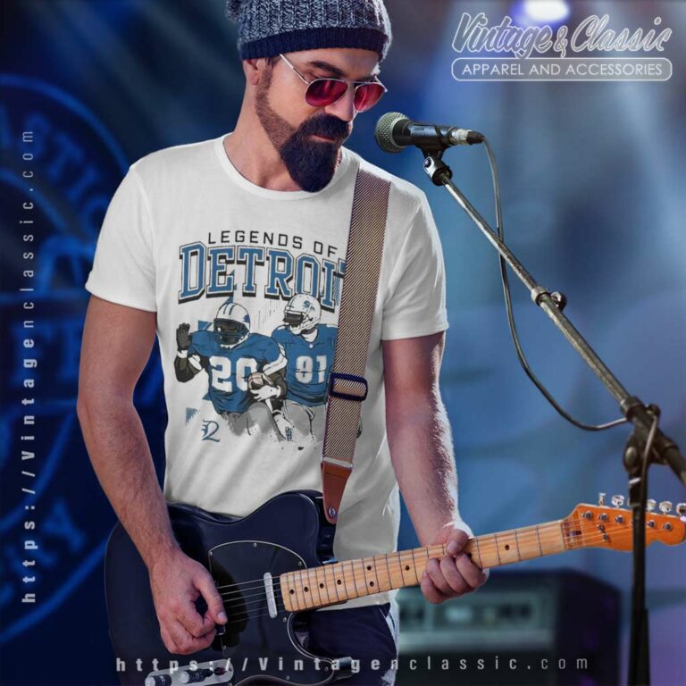 The Legends Of Detroit Lions Calvin Johnson And Barry Sanders T Shirt The Legends Of Detroit Lions Calvin Johnson And Barry Sanders T Shirt