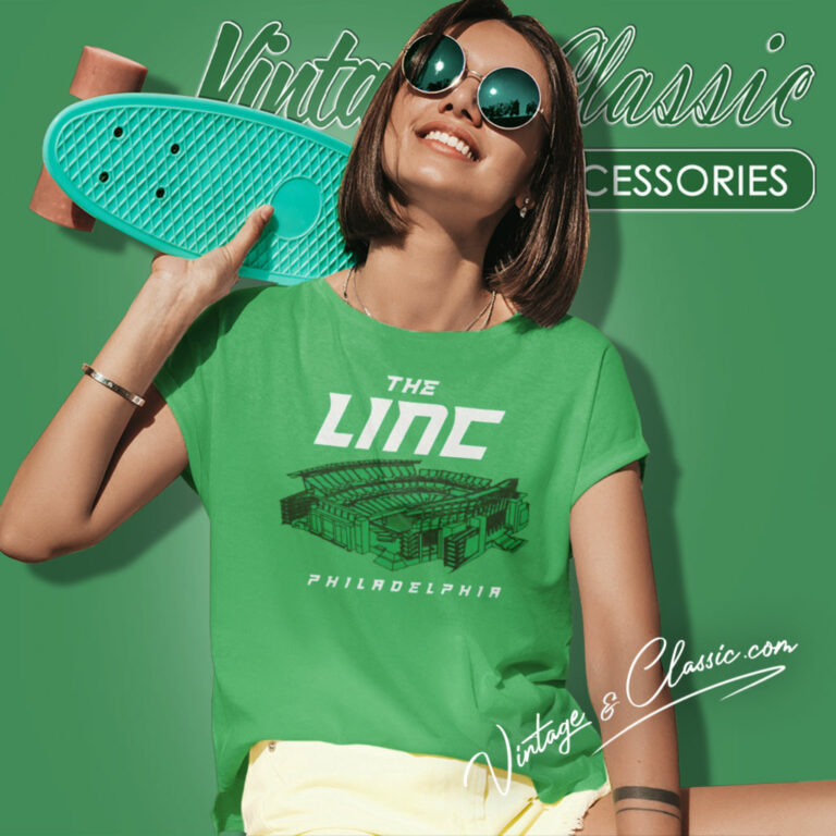 The Linc Philadelphia Eagles Super Bowl Lviii Women T Shirt The Linc Philadelphia Eagles Super Bowl Lviii Women T Shirt