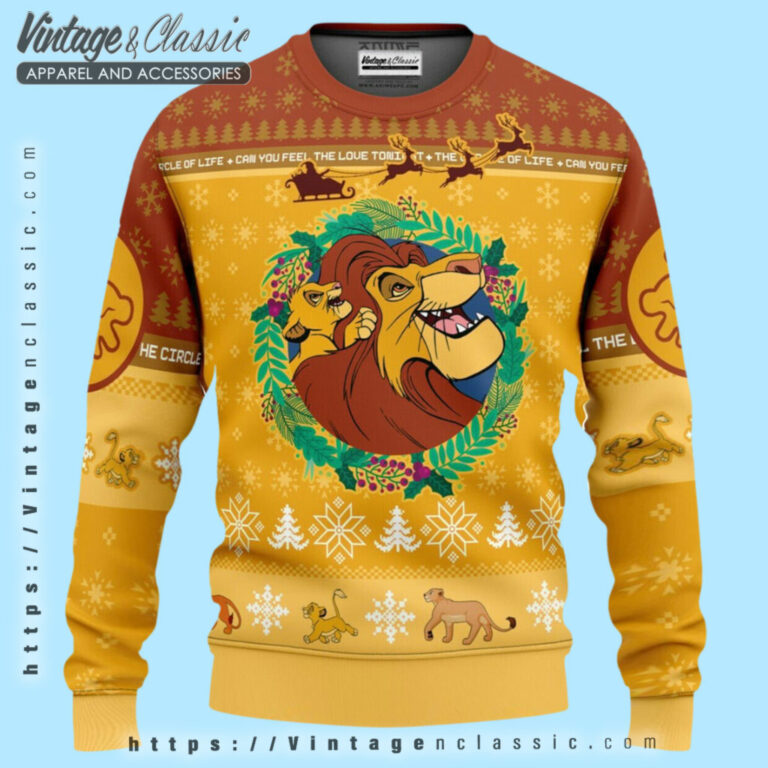 The Lion King Christmas Ugly Sweater Ugly Christmas Sweater The Lion King Christmas Ugly Sweater Ugly Christmas Sweater