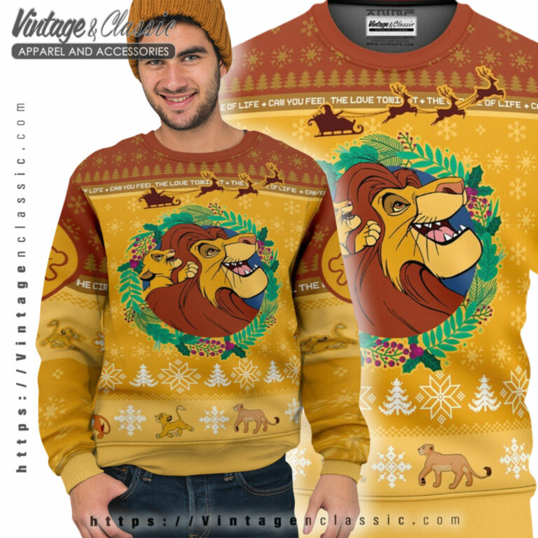 The Lion King Christmas Ugly Sweater Ugly Sweater The Lion King Christmas Ugly Sweater Ugly Sweater