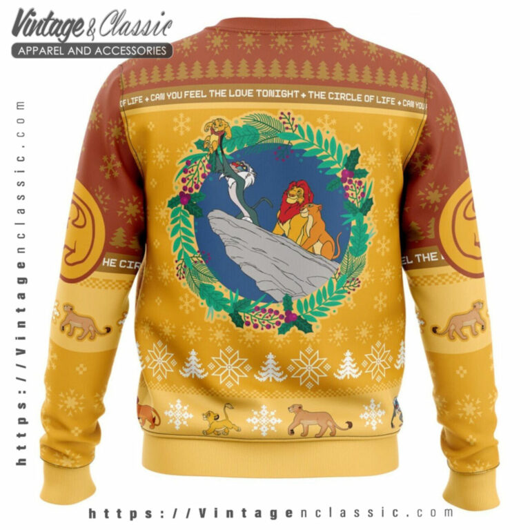 The Lion King Christmas Ugly Sweater back Ugly Christmas Sweater The Lion King Christmas Ugly Sweater back Ugly Christmas Sweater