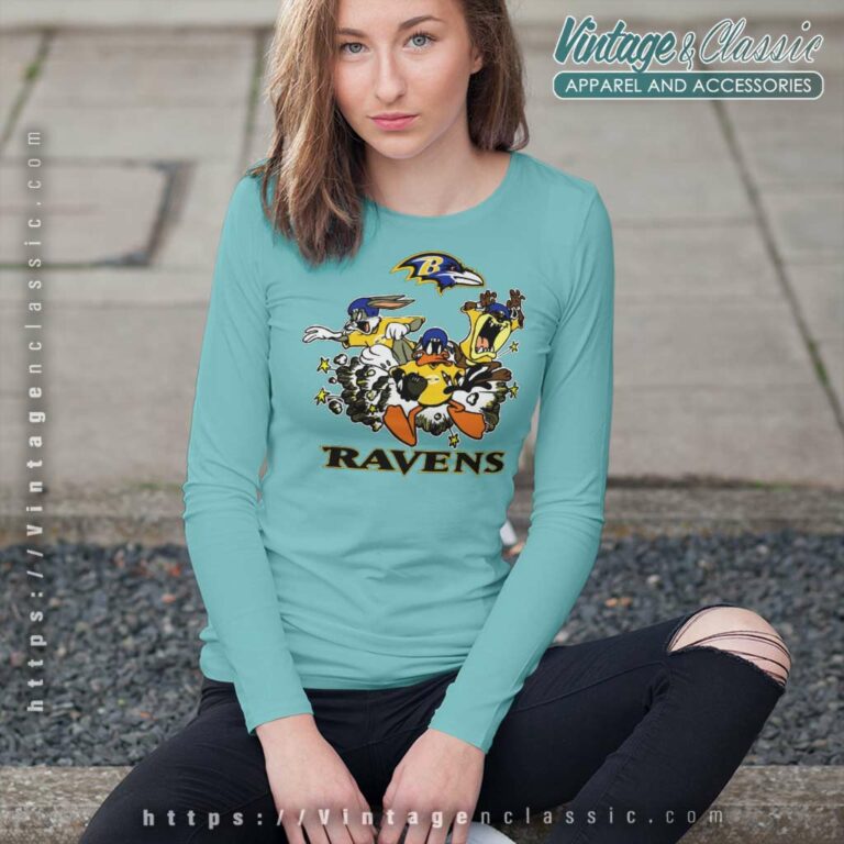 The Looney Tunes Football Team Baltimore Ravens Long Sleeve Tee The Looney Tunes Football Team Baltimore Ravens Long Sleeve Tee