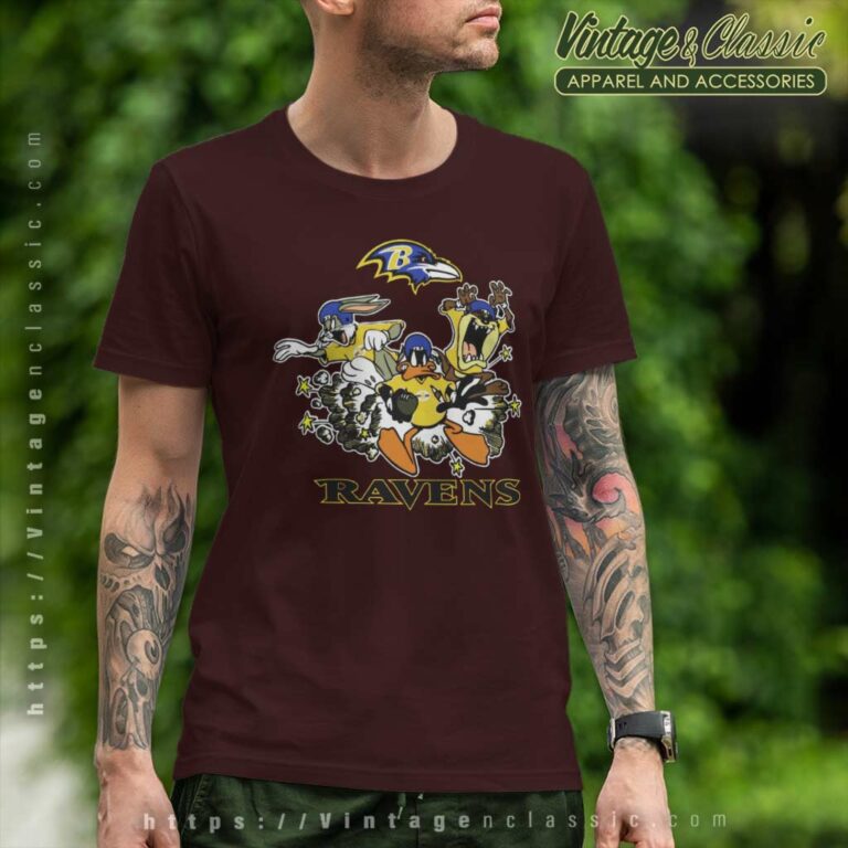 The Looney Tunes Football Team Baltimore Ravens T Shirt The Looney Tunes Football Team Baltimore Ravens T Shirt