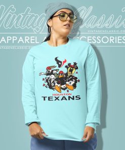 The Looney Tunes Team Houston Texans Long Sleeve Tee