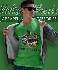 The Looney Tunes Team Houston Texans V Neck TShirt