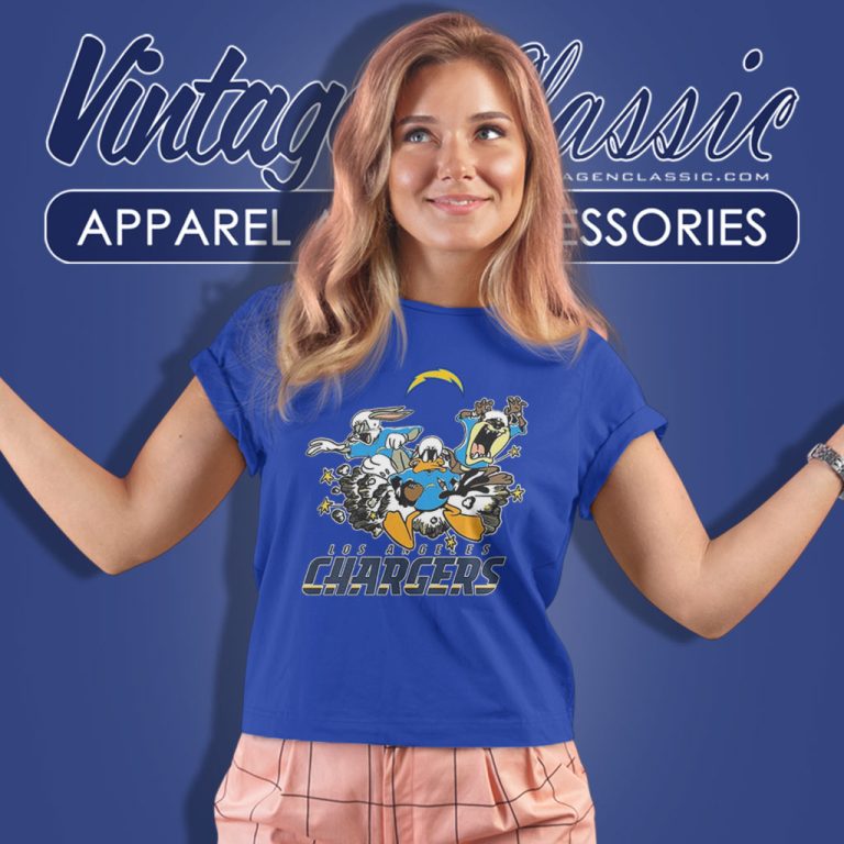 The Looney Tunes Team Los Angeles Chargers Women T Shirt The Looney Tunes Team Los Angeles Chargers Women T Shirt