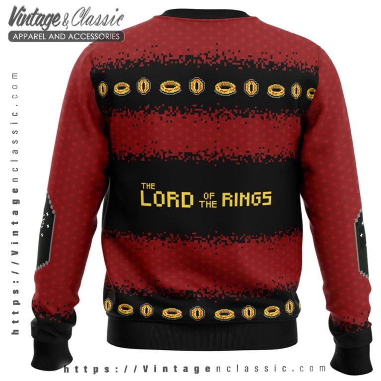 The Lord Of The Rings Ugly Christmas Sweater back Ugly Sweater The Lord Of The Rings Ugly Christmas Sweater back Ugly Sweater
