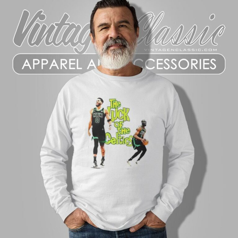 The Luck Of The Boston Celtics Jayson Tatum And Jaylen Brown Long Sleeve Tee The Luck Of The Boston Celtics Jayson Tatum And Jaylen Brown Long Sleeve Tee