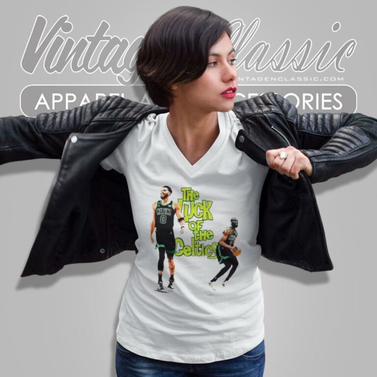 The Luck Of The Boston Celtics Jayson Tatum And Jaylen Brown V Neck TShirt The Luck Of The Boston Celtics Jayson Tatum And Jaylen Brown V Neck TShirt