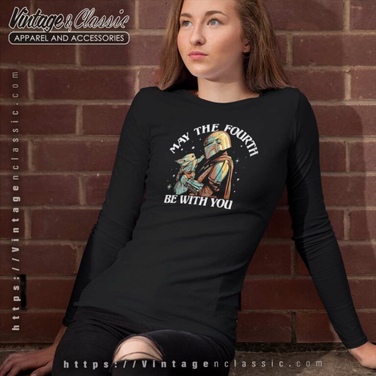 The Mandalorian Grogu May The Fourth Be With You Long Sleeve Tee The Mandalorian Grogu May The Fourth Be With You Long Sleeve Tee