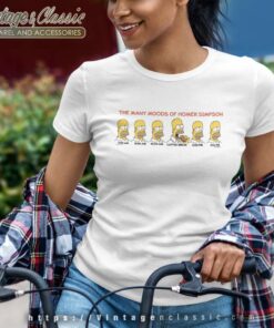 The Many Moods Of Homer Simpson Women TShirt 1