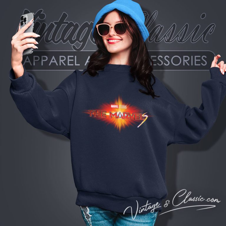 The Marvels Logo Shirt Captain Marvel 2 Sweatshirt The Marvels Logo Shirt Captain Marvel 2 Sweatshirt