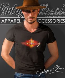 The Marvels Logo Shirt Captain Marvel 2 V Neck TShirt