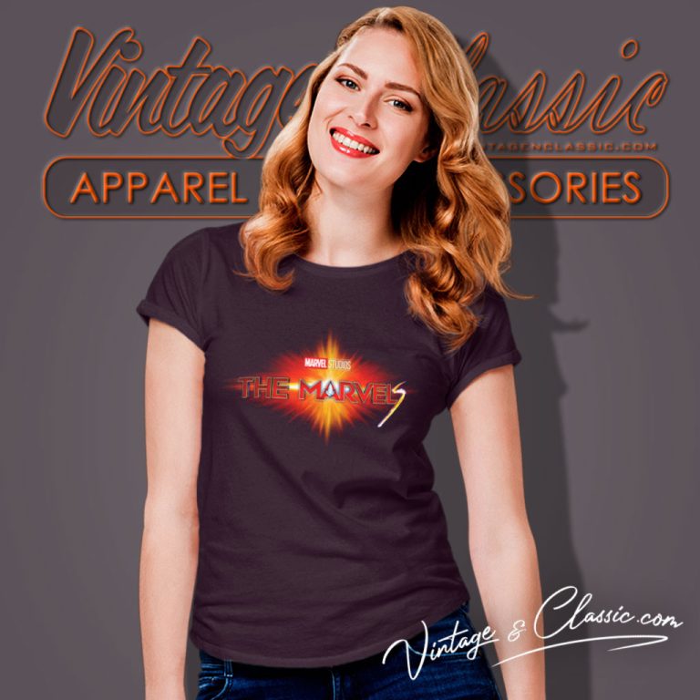 The Marvels Logo Shirt Captain Marvel 2 Women T Shirt The Marvels Logo Shirt Captain Marvel 2 Women T Shirt