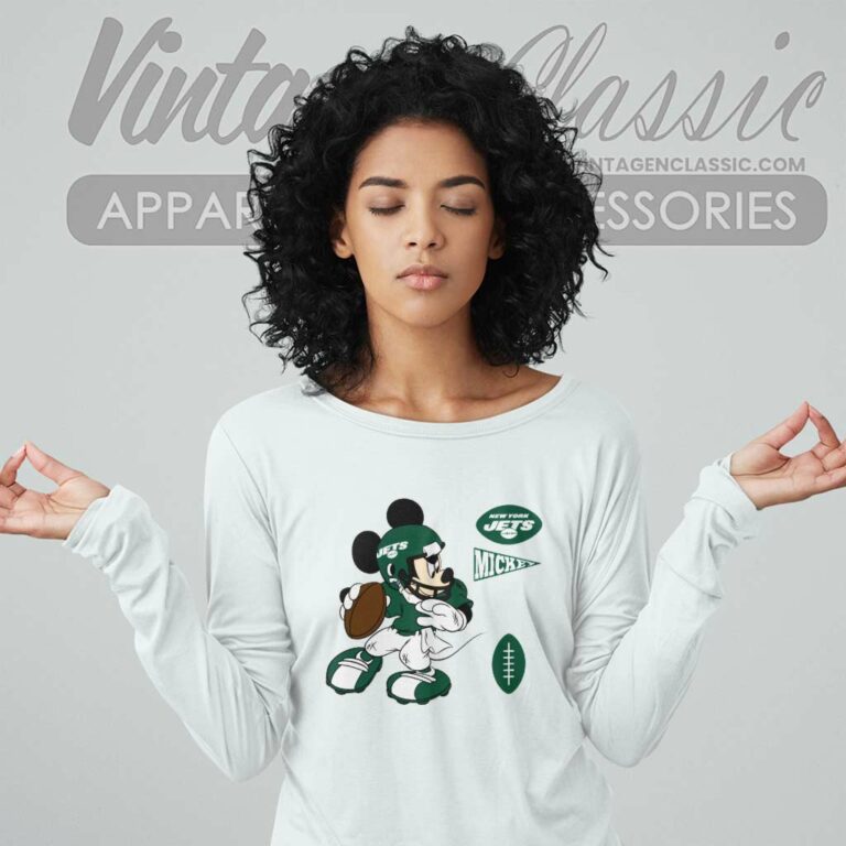 The Mickey Mouse New York Jets Long Sleeve Tee The Mickey Mouse New York Jets Long Sleeve Tee