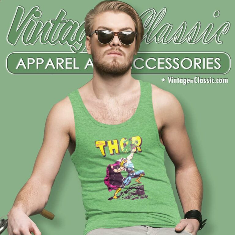 The Mighty Thor Marvel Tank Top Racerback The Mighty Thor Marvel Tank Top Racerback