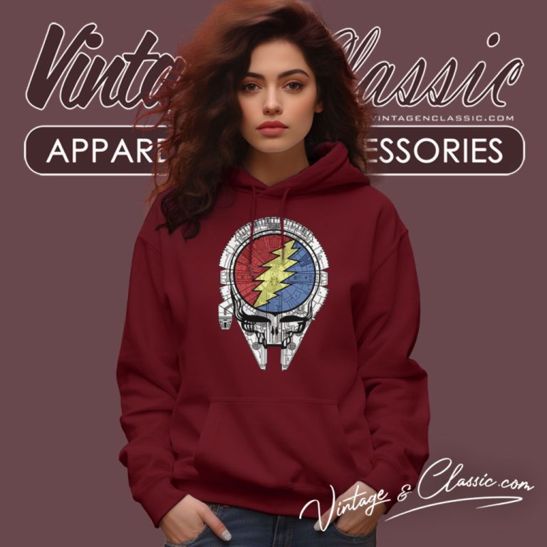 The Millennium Falcon Grateful Dead Star Wars Hoodie The Millennium Falcon Grateful Dead Star Wars Hoodie