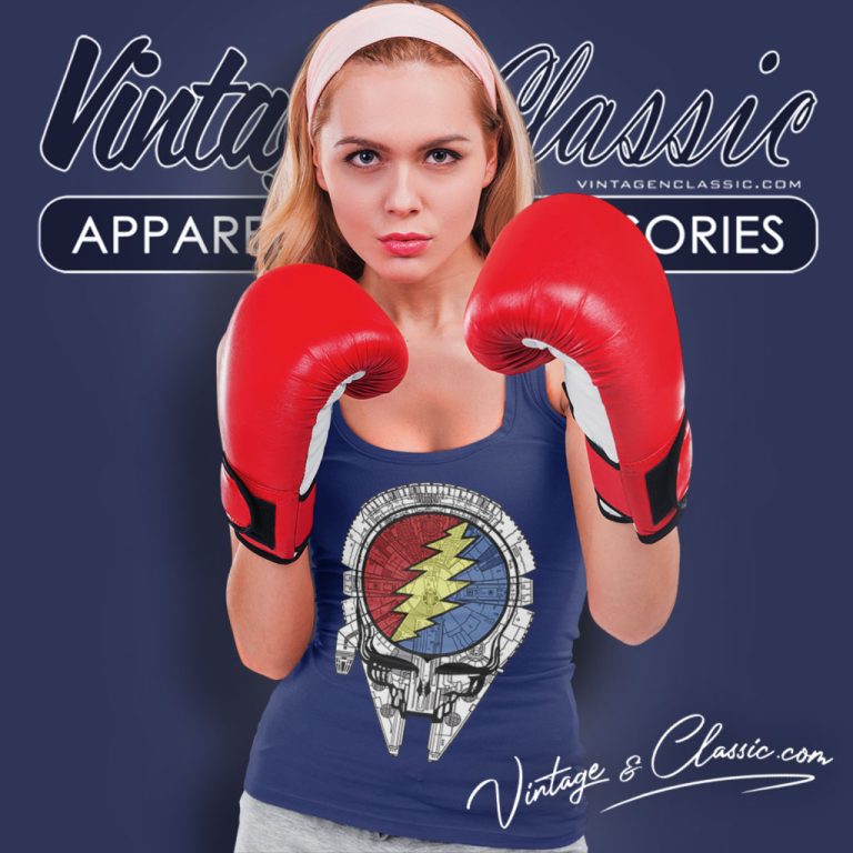 The Millennium Falcon Grateful Dead Star Wars Tank Top Racerback The Millennium Falcon Grateful Dead Star Wars Tank Top Racerback