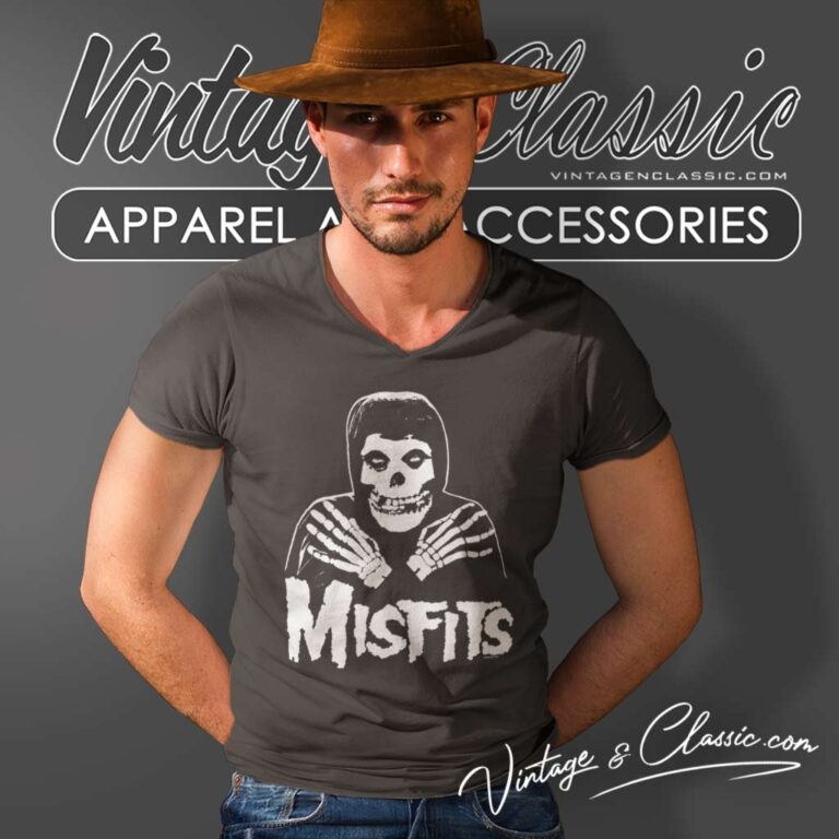 The Misfits Crimson Ghost V Neck TShirt The Misfits Crimson Ghost V Neck TShirt