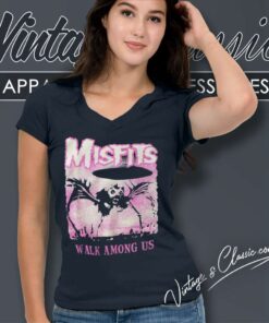 The Misfits Walk Among Us Album V Neck TShirt