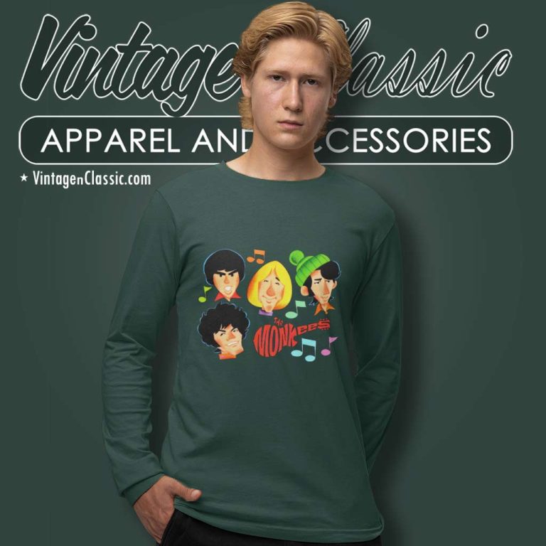 The Monkees Cartoon Version Long Sleeve Tee The Monkees Cartoon Version Long Sleeve Tee