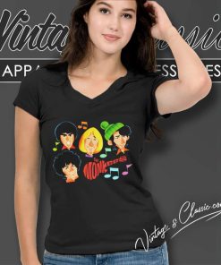 The Monkees Cartoon Version V Neck TShirt