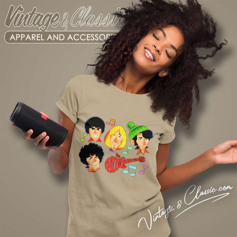 The Monkees Cartoon Version Women TShirt The Monkees Cartoon Version Women TShirt