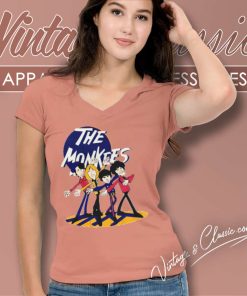 The Monkees Funny V Neck TShirt