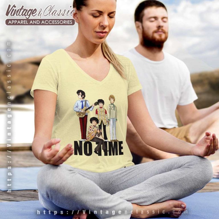 The Monkees No Time V Neck TShirt The Monkees No Time V Neck TShirt