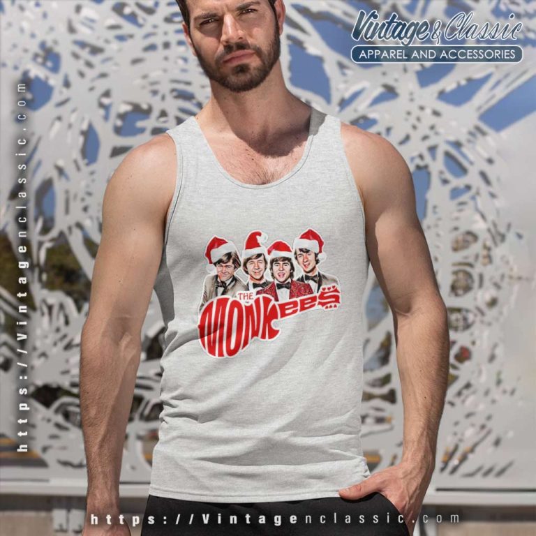 The Monkees Shirt Christmas Version Tank Top Racerback The Monkees Shirt Christmas Version Tank Top Racerback