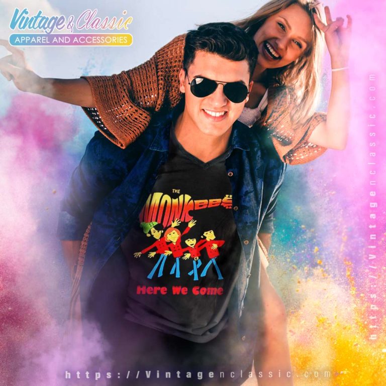 The Monkees Shirt Here We Come V Neck TShirt The Monkees Shirt Here We Come V Neck TShirt