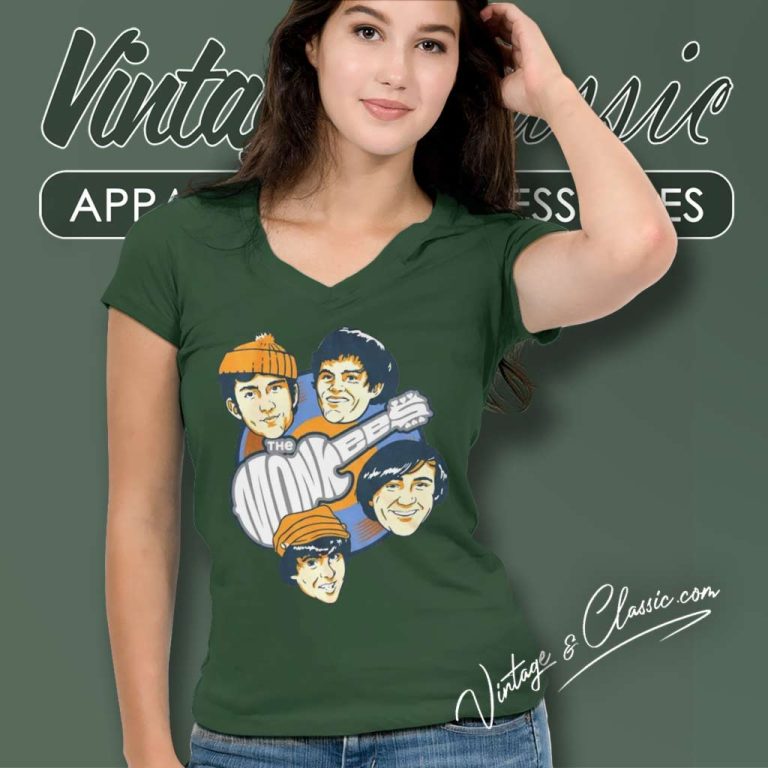 The Monkees Vintage V Neck TShirt The Monkees Vintage V Neck TShirt