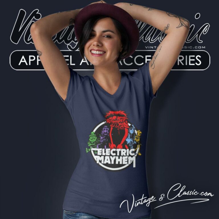 The Muppets Electric Mayhem V Neck TShirt The Muppets Electric Mayhem V Neck TShirt