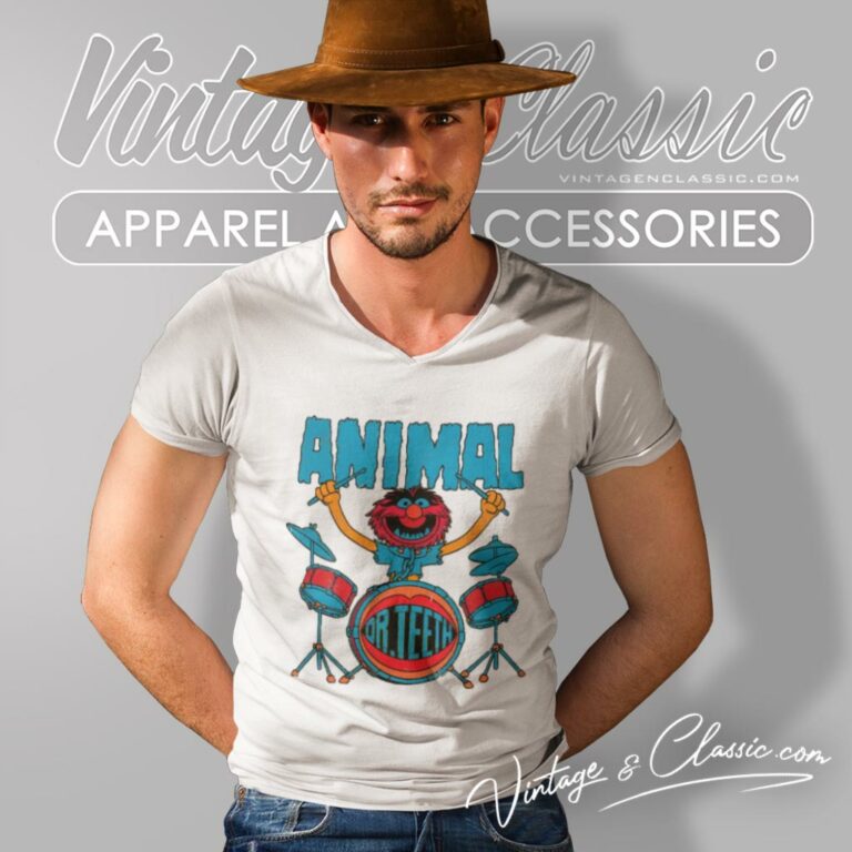 The Muppets Shirt Animal And Dr Teeth V Neck TShirt The Muppets Shirt Animal And Dr Teeth V Neck TShirt