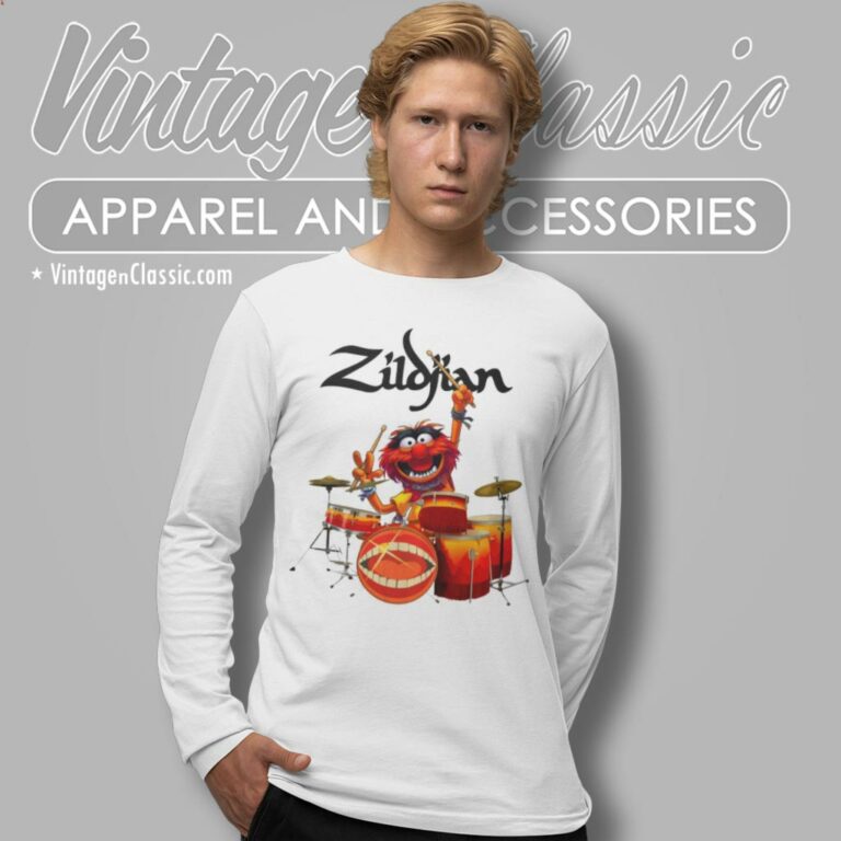 The Muppets Shirt Animal Drum Player Long Sleeve Tee The Muppets Shirt Animal Drum Player Long Sleeve Tee