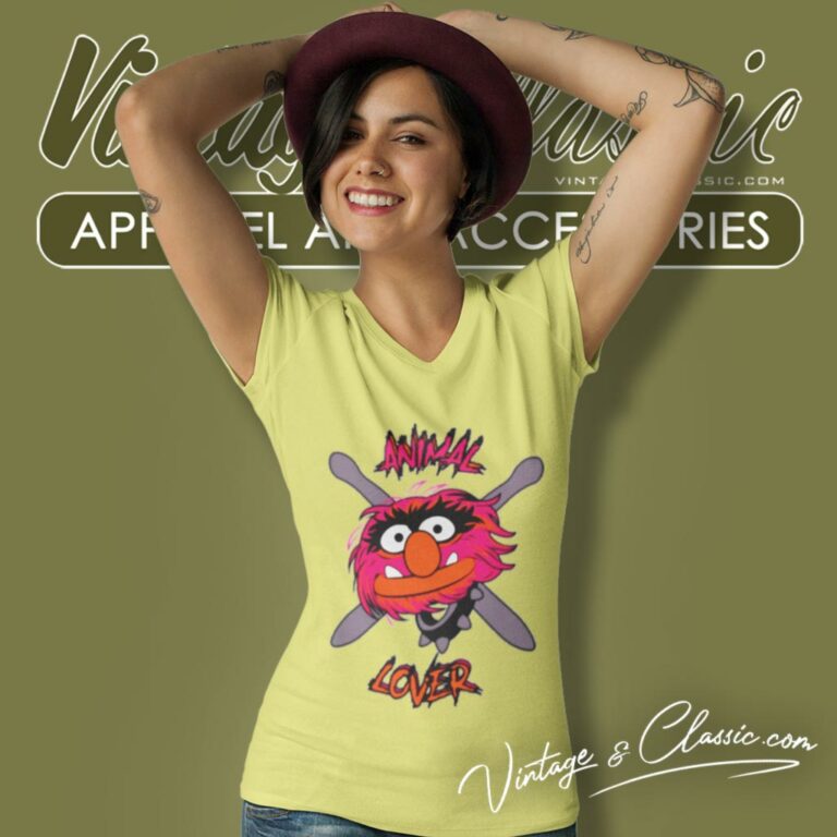 The Muppets Shirt Animal Lover V Neck TShirt The Muppets Shirt Animal Lover V Neck TShirt