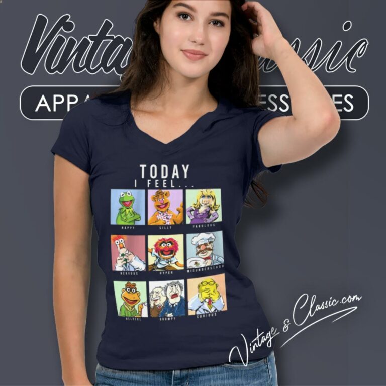The Muppets Shirt Feeling Of The Day V Neck TShirt The Muppets Shirt Feeling Of The Day V Neck TShirt