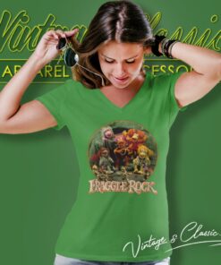 The Muppets Shirt Vintage Fraggle Rock V Neck TShirt