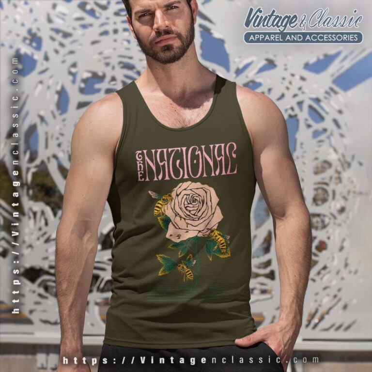 The National Bees And Flower Shirt Tank Top Racerback The National Bees And Flower Shirt Tank Top Racerback