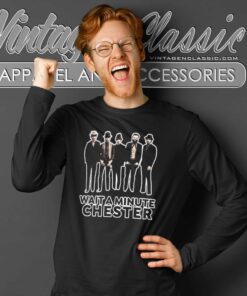 The National Music Band Shirt Wait A Minute Chester Long Sleeve Tee