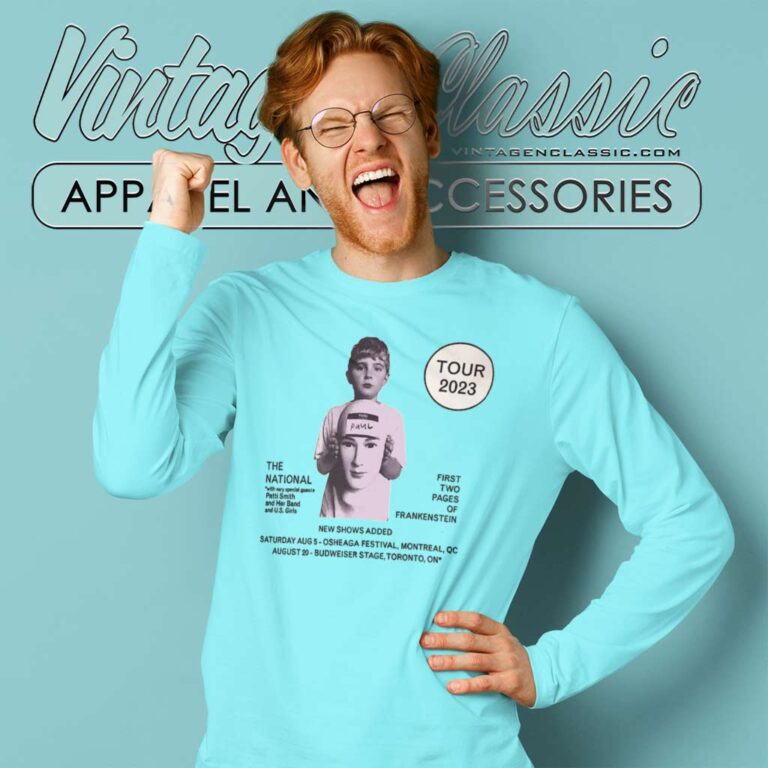 The National With Speacil Guests Patti Smith Long Sleeve Tee The National With Speacil Guests Patti Smith Long Sleeve Tee